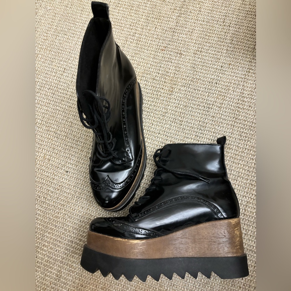Stella McCartney inspired platform lace-up boots, from a boutique in Barcelona.